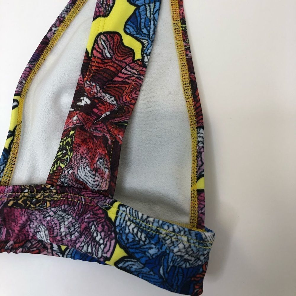 ASOS Swim floral bikini swim top size 6 - Picture 6 of 12